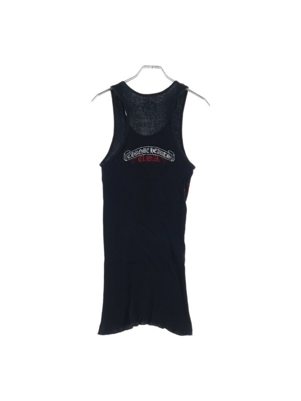 Chrome Hearts Vintage Scrl Logo Tank Scroll Top Sleeveless Black